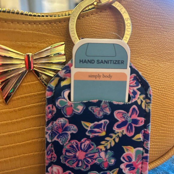 EUC Betsy Johnson Elegant Tan Bow Accent Womens Bag w simply southern accessory - Picture 4 of 7